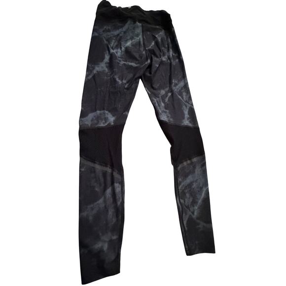 EUC Sweaty Betty leggings gray black design w ventilation knees sz S activewear - Picture 7 of 10